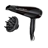 Remington Haartrockner Ionen [leicht, Diffusor & Stylingdüse] schwarz (2200W, Keramik-Ionen:...