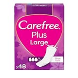 Carefree Slipeinlagen Plus Large mit leichtem Duft (48 Stück), super saugstarke...