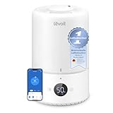 Levoit 19dB lesie Top Fill Luftbefeuchter, 360° Drehdüse, 3L Smart Humidifier, Raumluftbefeuchter,...