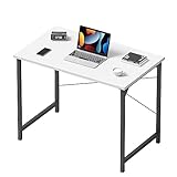 CubiCubi Schreibtisch Kleiner Tisch Computertisch, 80 x 40 x 75 cm Home Office Schreibtisch,...