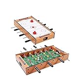 GOPLUS 2-In-1 Tischkicker, Mobiles Tischhockey- und Tischfußballspiel, Multifunktionstisch Mini...