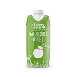 beckers bester Naturtrüber Apfel - 12er Pack - Apfelsaft - 100% natürlicher Direktsaft -...