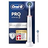 Oral-B PRO 3 3000 Elektrische Zahnbürste/Electric Toothbrush, 2 CrossAction Aufsteckbürsten, mit 3...