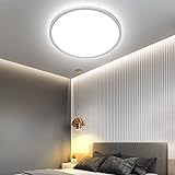 OTREN LED Deckenleuchte Flach, Rund Badlampe Deckenlampen 24W, 2400LM Modern Panel Lampe für...