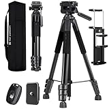K&F CONCEPT Kamerastativ S254A3+BV01, Leichtes Stativ mit Tasche,172cm...