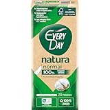 EveryDay Natura Slipeinlagen Normal, 100% Bio-Baumwolle, biologisch abbaubar, 20...
