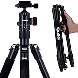 Rollei C5i Kamera Stativ Schwarz, 156cm Kompaktes Fotostativ aus Aluminium mit...