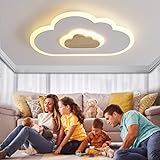 AOEH LED Deckenleuchte Schlafzimmer Kinderzimmerlampe Deckenlampe Deckenleuchte für Kinder Wolken...