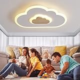 AOEH LED Deckenleuchte Schlafzimmer Kinderzimmerlampe Deckenlampe Deckenleuchte für Kinder Wolken...