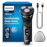 PHILIPS Shaver Series 3000 – Elektrischer Nass- und Trockenrasierer für...