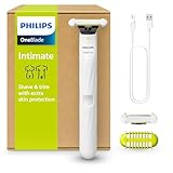 Philips OneBlade Intimate, elektrischer Intimrasierer und Intimtrimmer für Männer und Frauen, mit...