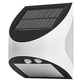EMOS - LED Solarlampe LUMI für Außen mit Bewegungsmelder - Solar Wandleuchte für Haus/Garten mit...