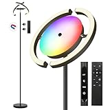 OTREN LED Stehlampe Wohnzimmer, RGB Deckenfluter LED 28W Modern, 3000K-6000K Stehleuchte Dimmbar mit...