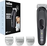 Braun Bodygroomer 3, Körperpflege- und Haarentfernung für Herren, mit SkinShield-Technologie,...
