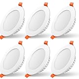 LED Einbaustrahler 230V, Ultraschlanke 75mm-95mm 7W Badezimmer Einbauleuchten LED Spot , Dimmbar...