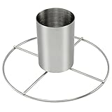 com-four® Hähnchenbräter aus Edelstahl - Hähnchengriller mit Aromabehälter - Grillbräter zum...