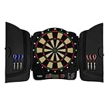 KOTO - Soft Classic Kabinett (39X1.5X43.3 cm), 6 Soft Tip Darts, 32 Spiele, 590 Spielvarianten...