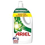 Ariel Flüssigwaschmittel, 100 Waschladungen Universal+ Waschmittel, Kraftvolle...
