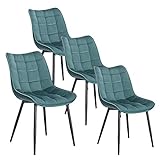 WOLTU 4 x Esszimmerstühle 4er Set Esszimmerstuhl Küchenstuhl Polsterstuhl Design Stuhl mit...