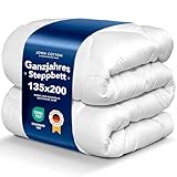 John Cotton New Way Bettdecke 135x200 - Innovativ & Atmungsaktive Steppdecke...