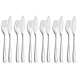 WMF Vision Fischbesteck 12 teilig, Fischset für 6 Personen, Fischgabel, Fischmesser, Cromargan...