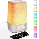 MILFECH Tageslichtwecker mit 30 Naturgeräuschen, Lichtwecker Sonnenaufgang Wecker Digital Wake Up...