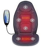 Snailax Massagesitzauflage mit Wärmefunktion und Vibration, Rückenmassagegerät, Massageauflage,...