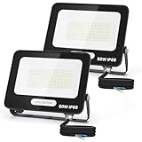 Aigostar LED Strahler Außen Innen 50W 4500LM Kaltweiss 6500K Scheinwerfer IP65 Wasserdicht LED...