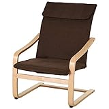 HOMCOM Relaxsessel Ruhesessel Relaxstuhl mit Armlehne Leinenbezug Holzgestell Braun