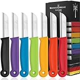 Schwertkrone® Schälmesser 7er Set [MADE IN SOLINGEN - GERMANY] - Gemüsemesser...
