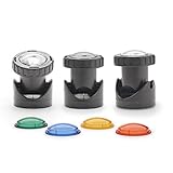 Aquanique Teich und Garten Licht PGL Set 3 LED, Trafo und drei LED-Leuchten mit Farbscheiben,...