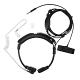 Fangxuee 3.5mm justierbarer Throat Mic Kopfhoerer-Mikrofon Covert akustischer...