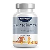 Magnesium - 365 Kapseln (1 Jahr) - Unterstützt Muskelfunktion & Energiestoffwechsel* - Elementares...