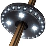 LED Sonnenschirm Beleuchtung Licht Hell Sonnenschirmbeleuchtung mit 3 Modi Batterie betrieben für...