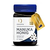 Cosana Manuka Honig 400 MGO + 500g – 100% Pur und in Neuseeland zertifizierter Manuka Honey. Honig...