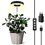 Onite Pflanzenlampe Led Vollspektrum, Grow Light mit USB Ladegerät und 3/6/12 Auto-Timer,...