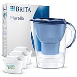 BRITA Wasserfilter Kanne Marella blau (2,4l) inkl. 3x MAXTRA PRO All-in-1...