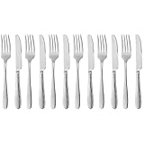 GRÄWE Dessertbesteck Gent, 12-teilig, 6 Personen, spülmaschinengeeigent, Besteckset für...
