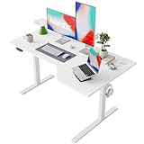 Agilestic Elektrischer Stehschreibtisch, L-förmiger 140 cm höhenverstellbarer Schreibtisch, Sitz-...
