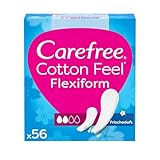 Carefree Cotton Feel Flexiform Frischeduft 56 Stk., Slipeinlage mit Frischeduft...