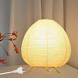 Leikurvo Reispapier Lampenschirm: Elegante Tischlampe Mit Zeitlosem Design, Gemütliches...