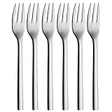 WMF Nuova Kuchengabel Set 6-teilig, 16 cm, Cromargan Edelstahl poliert, glänzend,...