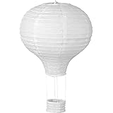 Bunte Heißluftballon Lampions aus Papier als Deko für Geburtstag oder Party | Ø30cm,...