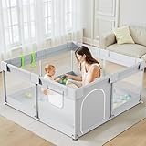 Julrrimg Laufstall Baby 120x120 cm - Laufgitter für Babies und Kleinkind, Baby...