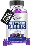 Vihado Melatonin Gummies - so lecker und soft, hochdosiert, zuckerfrei, vegan - besser da mit...