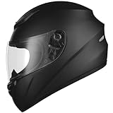 Favoto Motorradhelm Integralhelme für Erwachsene Vollvisierhelm Mopedhelm für...