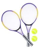 SPORT SIDE - Satz von 2 Tennisschlägern und 2 Bällen - Schlägerspiel -...