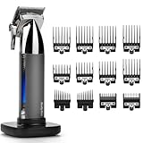 BaByliss Super-X Metal Kabelloser Haarschneider – Japanische Stahlklingen, 10 Aufsteckkämme, 2...