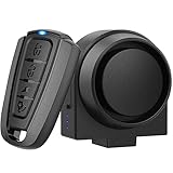 Fahrrad Alarmanlage mit Fernbedienung,113 dB Motorrad Alarmanlage,Kabelloser Vibrations und...