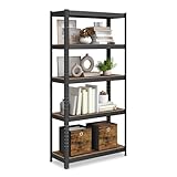 SONGMICS Standregal, Bücherregal, Lagerregal, 5 Ablagen, Küchenregal, Regal, 30 x 75 x 150 cm, bis...